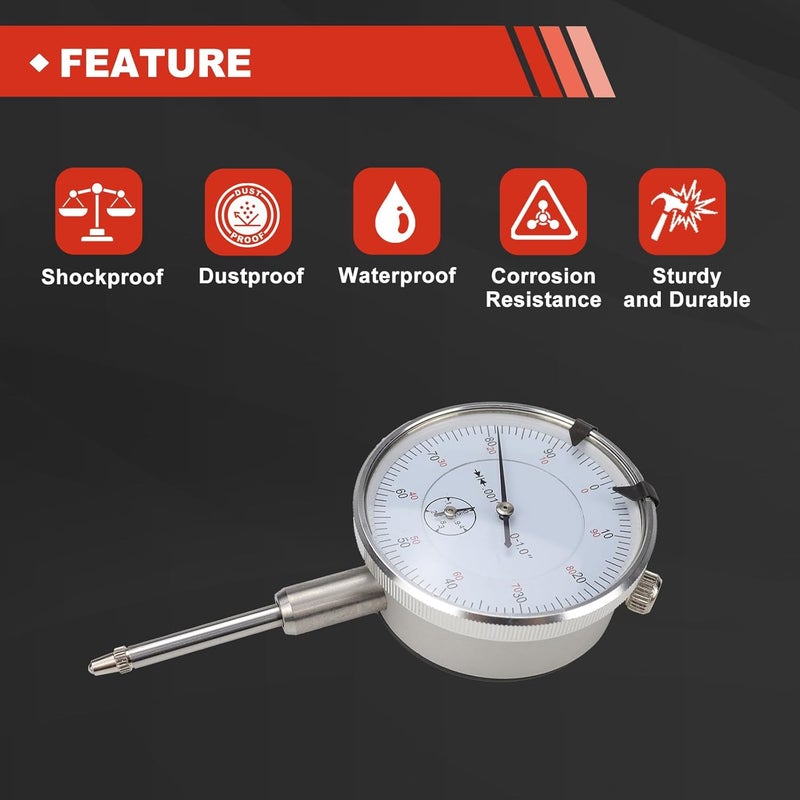 councross 6434 Sleeve Height and Counter Bore Gauge for All Diesel Engines, Compact and Versatile Cylinder Bore Gauge Range: 0-1.00" Graduation: 0.001" Reading: 0-100 Portable Case Included - Image 5